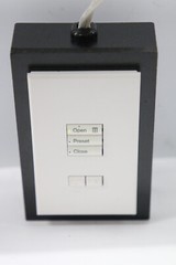 LUTRON Roller Shade w/ QSPS , QSWS. Brown (Demo Unit) #2914