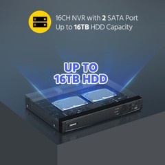 ANNKE 8CH 16CH 32CH 12MP NVR POE Security IP Network Video Recorder H.265+ AI