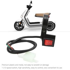 Control Switch, 22mm Diameter Black Push Button ON-None-ON Function for Road and