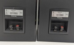 Focal Aria 906 Bookshelf Speakers PAIR Gloss Black 8 Ohm Flax Cone France TESTED