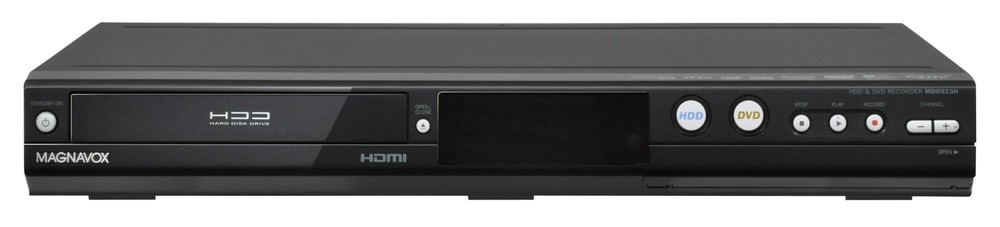 MAGNAVOX MDR513H/F7 HDD and DVD Recorder with Digital Tuner, Black (Old Version)