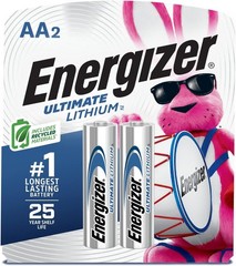 Ultimate Lithium AA Batteries 2 Pack – Reliable, Leak Proof for Household Use