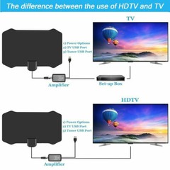 5600 Miles Digital TV Antenna Indoor HDTV Amplified Signal Booster 4K HD 1080P