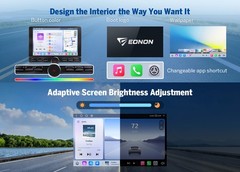 Android 10.1″ QLED 8+128 Double DIN Car Stereo Apple CarPlay GPS Screen Rotation