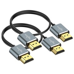 Ultra Thin 1FT Flexible HDMI Cable 2-Pack – 4K@60Hz High-Speed Connection
