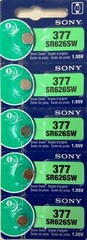 MURATA / SONY 377 SR626SW (5 piece) SR626 V377 Watch Battery USA seller