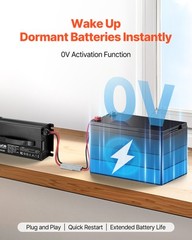 VEVOR 12V 40A Lithium Battery Charger 14.6V AC-DC LiFePO4 Smart Charger for RV
