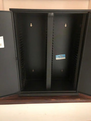 VINTAGE ALPHA 60 CD SLOT LOCKER STYLE WALL MOUNTABLE LOCKER (RARE FIND!!!)