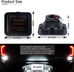 2015-22 F150 2017-22 F150 Raptor LED License Plate Lights–Compatible