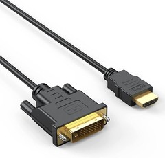 HDMI to DVI Cable 3ft 5-Pack, Bidirectional DVI-D to HDMI 19 Pin Cord Adapter…