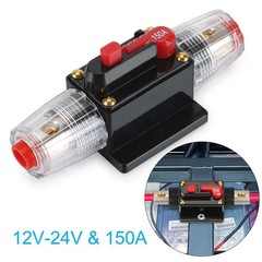 Breaker Inline 20-300A Circuit Stereo AMP Fuse For Car Audio RV Marine Reset