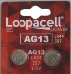 LR44 BATTERY (2 piece) LR44 357 A76 L1154 AG13 357 Alkaline Loopacell Battery