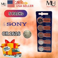 5X SONY CR1616 LITHIUM BATTERIES 3V /DL166 ECR1616 BR1616 Expire Date Year 2032