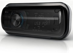 Herdio Marine Water-Resistant Stereo Cover – Smoke-Tinted Boat Radio Protector