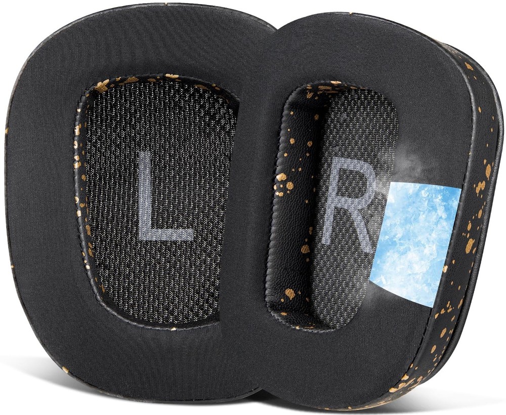 SOULWIT Ear Pads for Logitech G Headsets Black Gold
