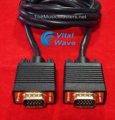 15′ ft VGA SVGA Cable M-M PC Video Monitor Projector Display HQ Cord Wire VWLTW