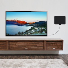 Digital Indoor Antenna Long Range 35 Miles Flat Design HDTV VHF UHF Multi LOT