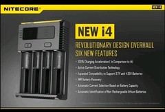 Nitecore i4 Intellicharger Universal Li-ion Ni-MH Ni-Cd Battery Charger 1.5v 3.7