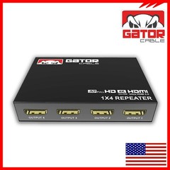 4K HDMI 2.0 Cable Repeater Mirror Splitter Amplifier HUB Box 3D 1 In 4 Out 1×4