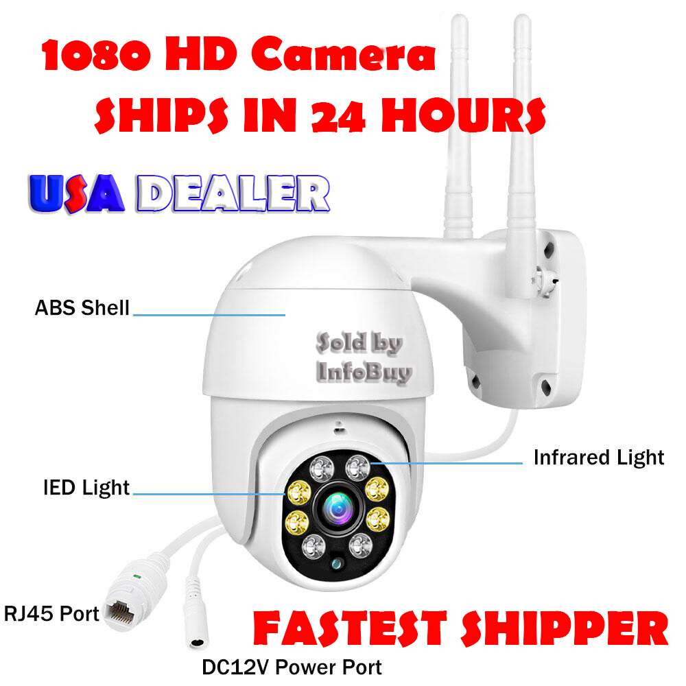 1080P HD IP Camera Smart Home Security CCTV- Wireless-SHIPS IN 24 HOURS- 14 LED