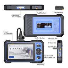 2025 Mucar 632 Four Systems Car Diagnostic Tool OBD2 Scanner Code Reader CANFD