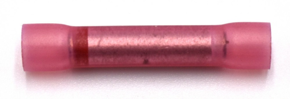 MVP 25 pcs 24-26 to 18-22 AWG Vinyl Insulated Step Down Butt Splice Connectors