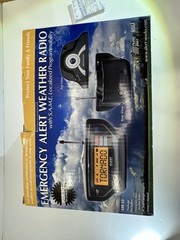Alert Works EAR-10 NOAA Weather Alert Radio Digital Display Snooze Black/Silver