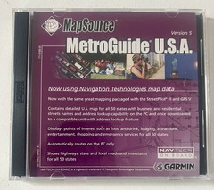 Garmin MetroGuide U.S.A.-Map CD-ROM (Windows) version 5.0 with user Manuals.