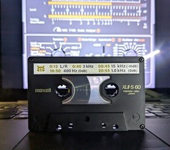 5in1 Test/calibration tape for Nakamichi cassette decks: L/R+Speed+Azimuth+Level