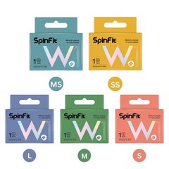 SpinFit W1 for IEM – MS – Patented Medical-Grade Silicone 1 Count (Pack of 2)