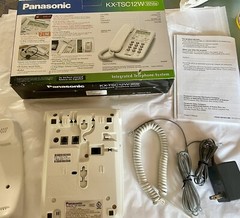 Panasonic KX-TSC12W White Integrated Telephone System Caller ID 3-Way Calling