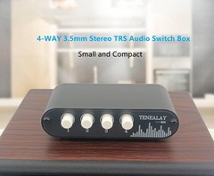 4 In 1 Out / 1 In 4 Out Aux 3.5mm Stereo Audio Input Signal Source Switcher 4way