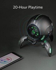 GravaStar Mars Sci-Fi Bluetooth Speaker ZOEAO RGB Gaming Robot 20W TWS Black New
