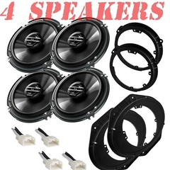 Pioneer 6.5″ 300W Front & Rear Door Speakers for 2015-2024 Ford F-150,F250,350