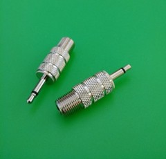 (2 PCS) F Female to 3.5 mm Male Coaxial Connector – USA Seller