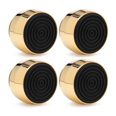 Knox Gear Subwoofer Isolation Feet (4-pack, Black/Gold)