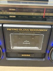 ION Audio Retro Glow Black / Gold – Translucent Bluetooth Cassette Boombox