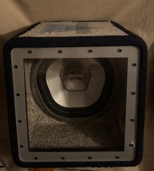 Sony Xplod Sub Speaker 10” Vintage Crunch Powerstation Enclosed LED LIGHT UP BOX