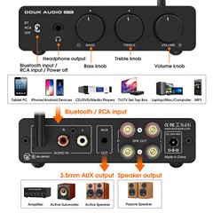 HIFI 300W Digital Amplifier with Bluetooth Stereo Class D Audio Amp for Speakers