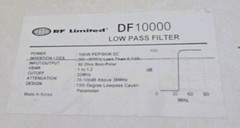 RF Limited High Powered Low Pass Filter DF10000 / For All Types HF Transceivers