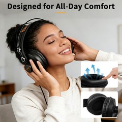 JOYO Wired Stereo Monitor Headphones Studio Headphones Over Ear Noise Canceling