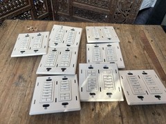 Lutron At-Nb-None Q26SM 6 Button +L/R Keypad Lot Of 8 Units