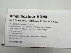 WBox Spec Sheet 0E-HDMIEX4KC 4K HDMI 230ft Extender PoC/HDCP 2.2 Built in ESD