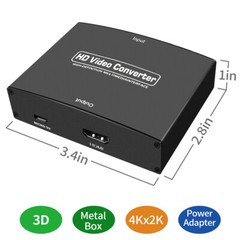 YPbPR Component Video & Stereo Audio to HDMI Converter Adapter for DVD PS3 Xbox