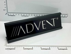 Advent Desk Sign – Custom Silver Aluminum