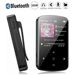 MP3 Player 32GB HiFi Lossless Sound Bluetooth Clip Music Voice Recorder FM Radio