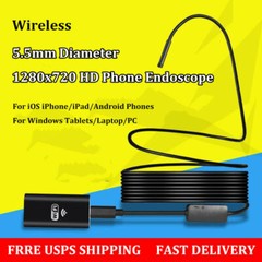 For iPhone Android iOS PC 8MM WiFi Borescope Endoscope Snake Inspection Camera