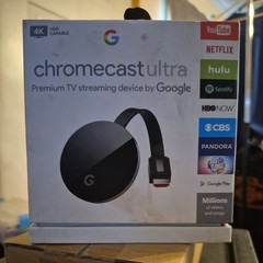 Google Chromecast Ultra 4K Digital Media Streamer – Black (GA3A00403A14)