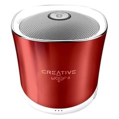 CREATIVE WOOF 3 PORTABLE BLUETOOTH WIRELESS SPEAKER – CHROME RED