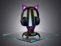 RGB Gaming Headset Stand USB Hub 3 Port Headphone Holder Type-C Desk Stand